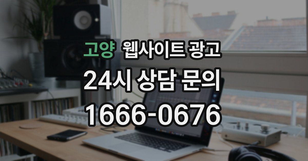 고양 웹사이트 광고