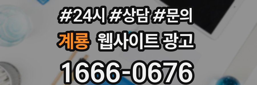 계룡 웹사이트 광고