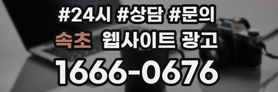 속초 웹사이트 광고