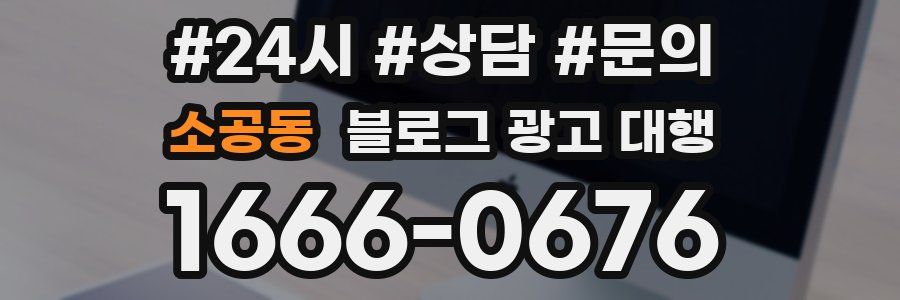 소공동 블로그 광고 대행