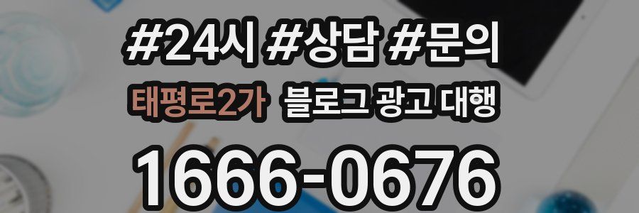 태평로2가 블로그 광고 대행