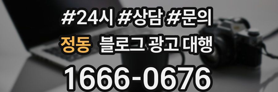 정동 블로그 광고 대행