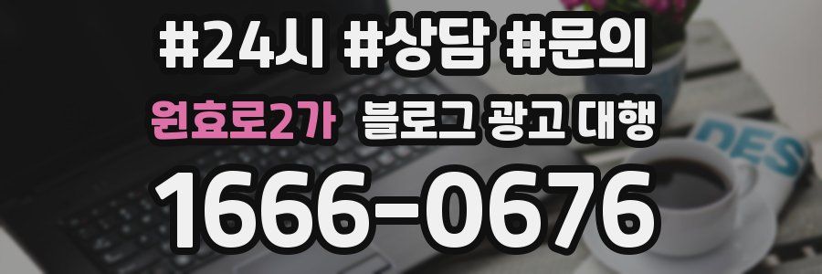 원효로2가 블로그 광고 대행