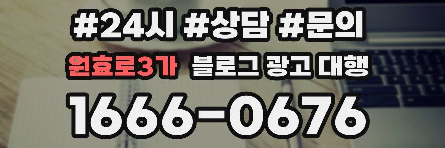 원효로3가 블로그 광고 대행