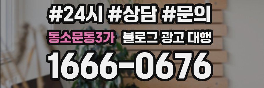 동소문동3가 블로그 광고 대행