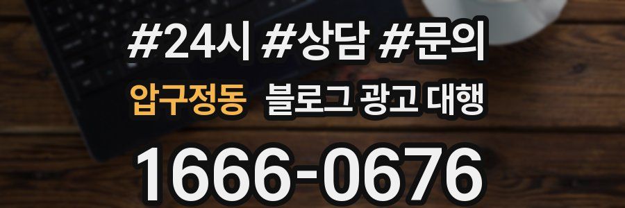 압구정동 블로그 광고 대행
