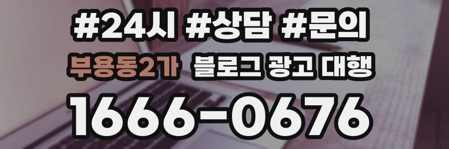 부용동2가 블로그 광고 대행