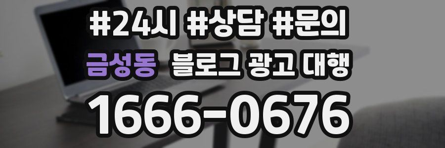 금성동 블로그 광고 대행