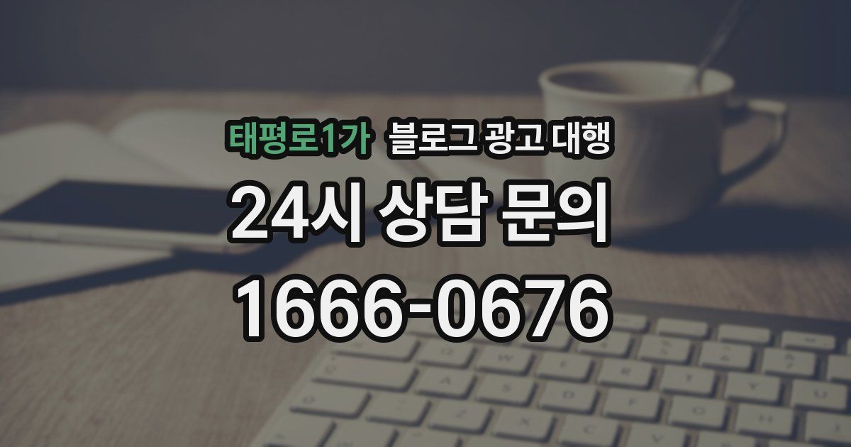 태평로1가 블로그 광고 대행