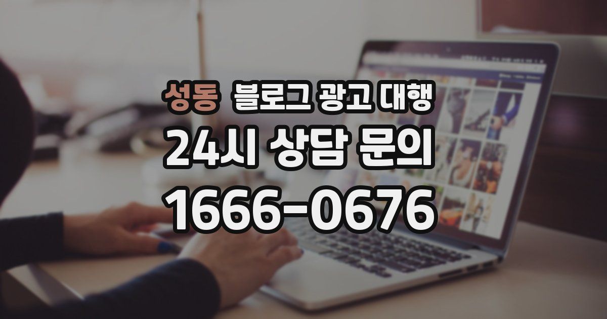 성동 블로그 광고 대행