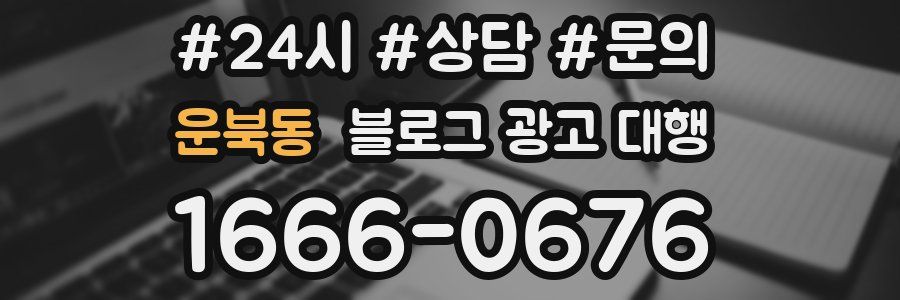 운북동 블로그 광고 대행