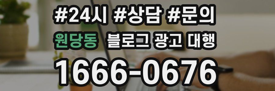 원당동 블로그 광고 대행