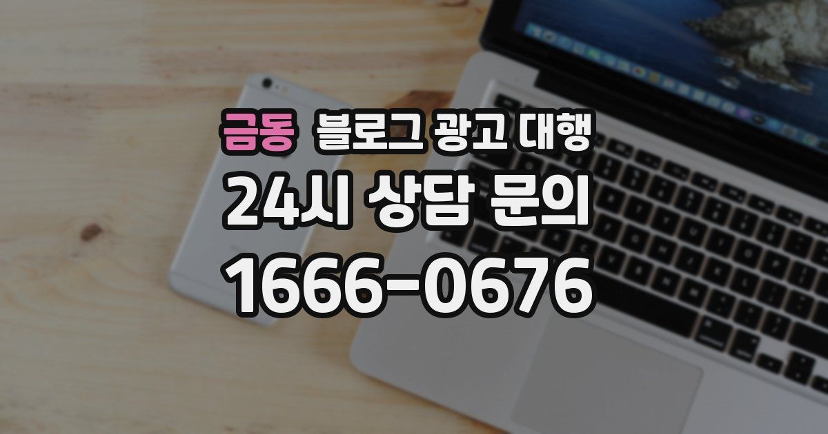 금동 블로그 광고 대행