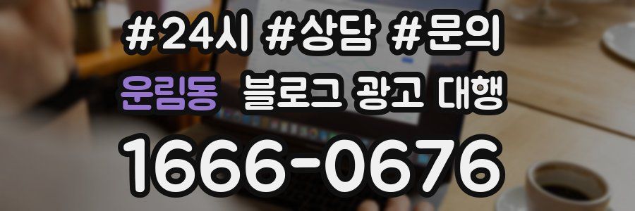 운림동 블로그 광고 대행