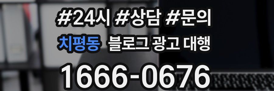 치평동 블로그 광고 대행