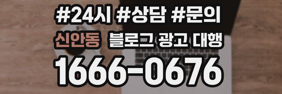 신안동 블로그 광고 대행