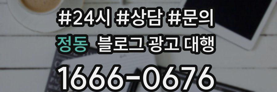 정동 블로그 광고 대행