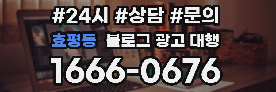 효평동 블로그 광고 대행