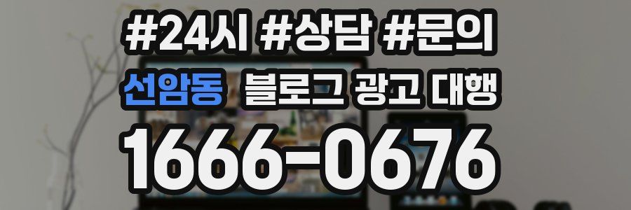 선암동 블로그 광고 대행