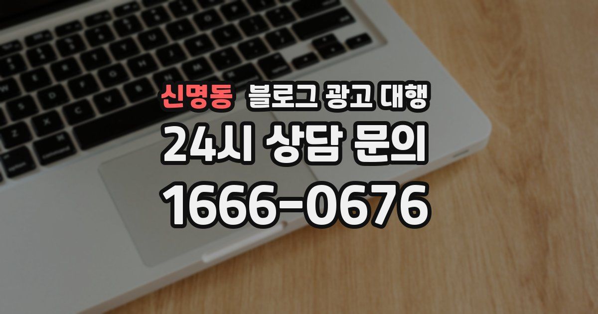 신명동 블로그 광고 대행