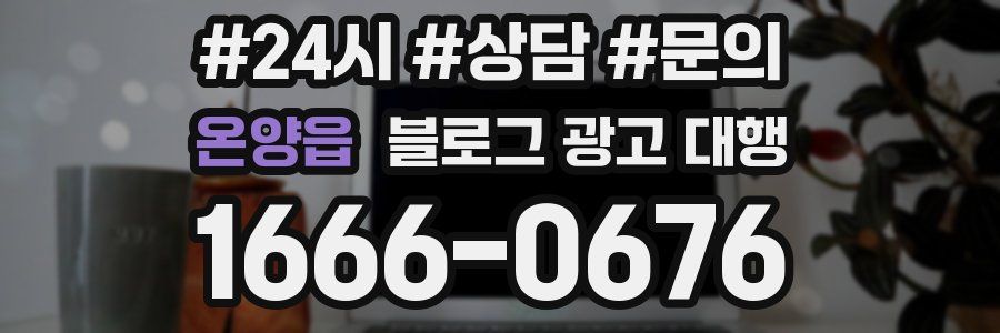 온양읍 블로그 광고 대행