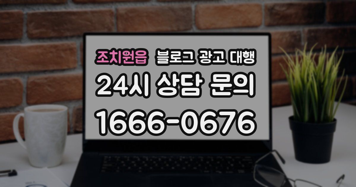 조치원읍 블로그 광고 대행