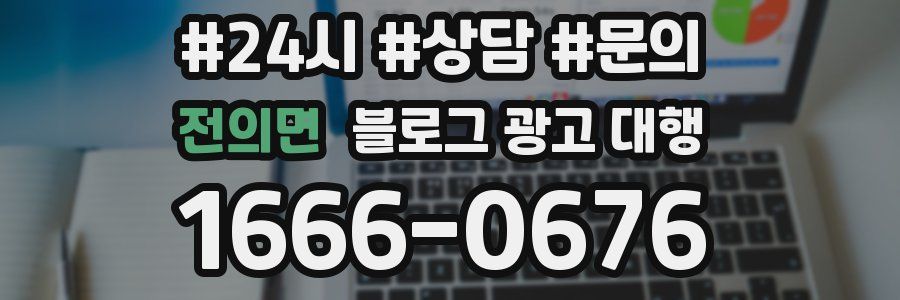 전의면 블로그 광고 대행