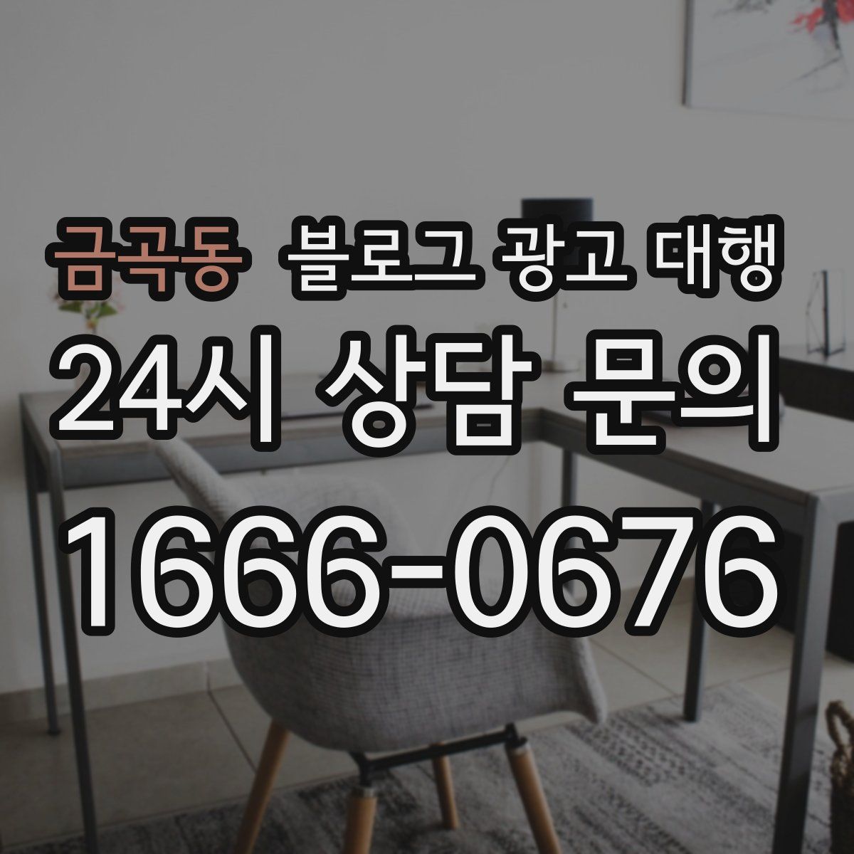 금곡동 블로그 광고 대행