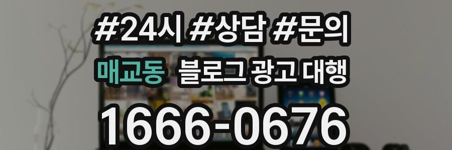 매교동 블로그 광고 대행
