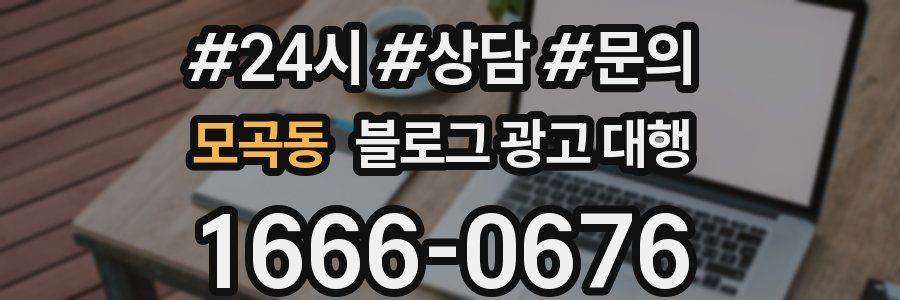 모곡동 블로그 광고 대행