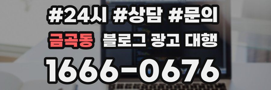금곡동 블로그 광고 대행
