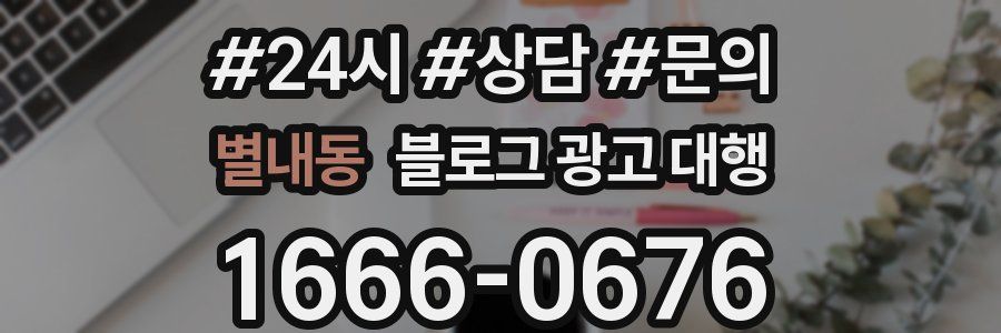 별내동 블로그 광고 대행