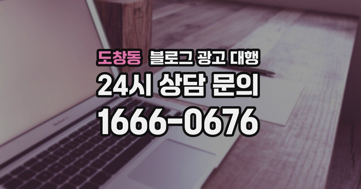 도창동 블로그 광고 대행