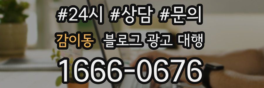감이동 블로그 광고 대행