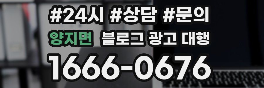 양지면 블로그 광고 대행