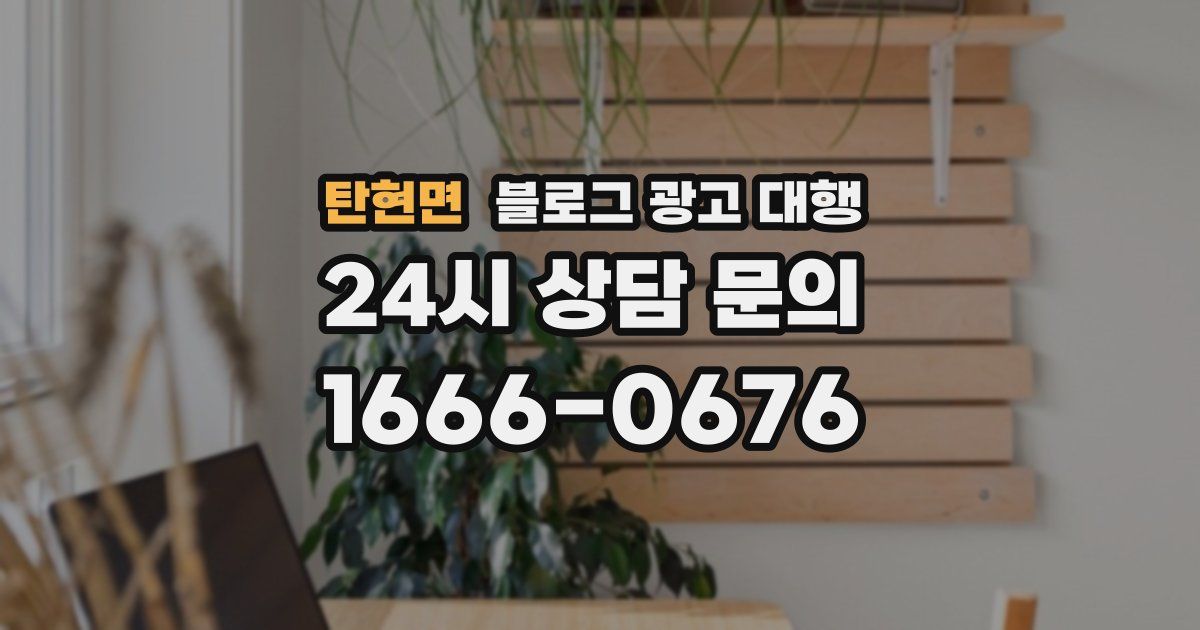 탄현면 블로그 광고 대행