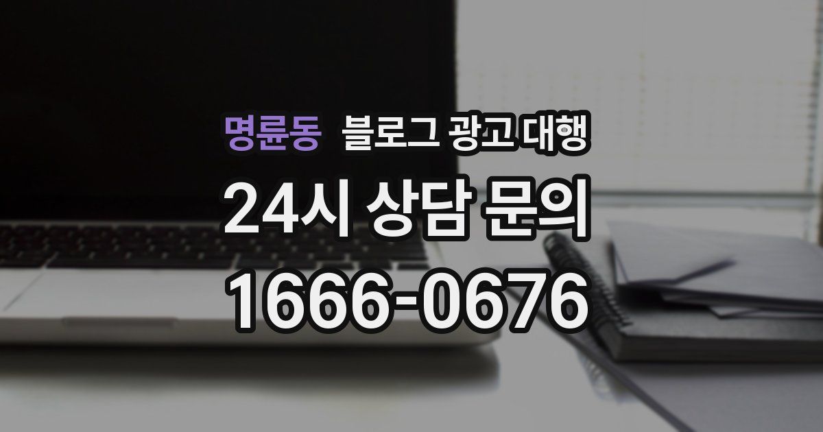 명륜동 블로그 광고 대행