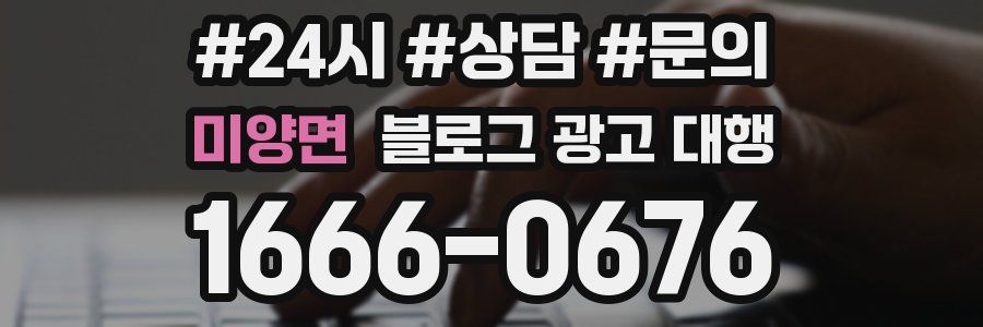 미양면 블로그 광고 대행