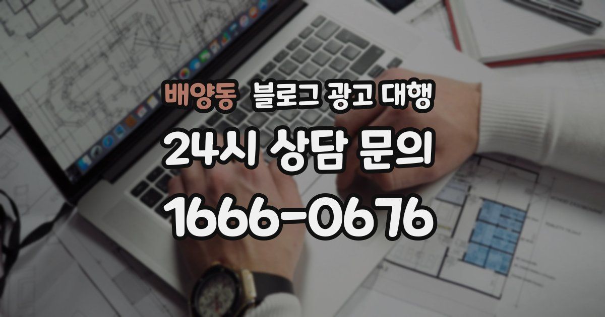 배양동 블로그 광고 대행