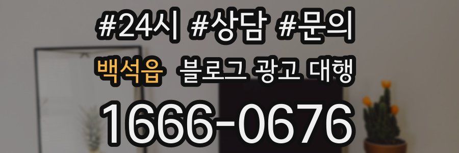 백석읍 블로그 광고 대행