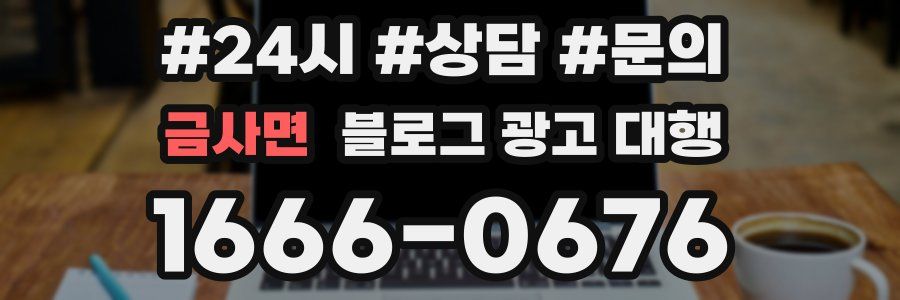 금사면 블로그 광고 대행