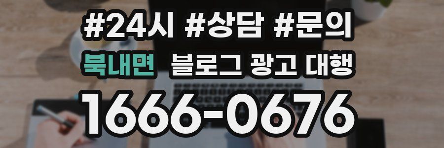 북내면 블로그 광고 대행