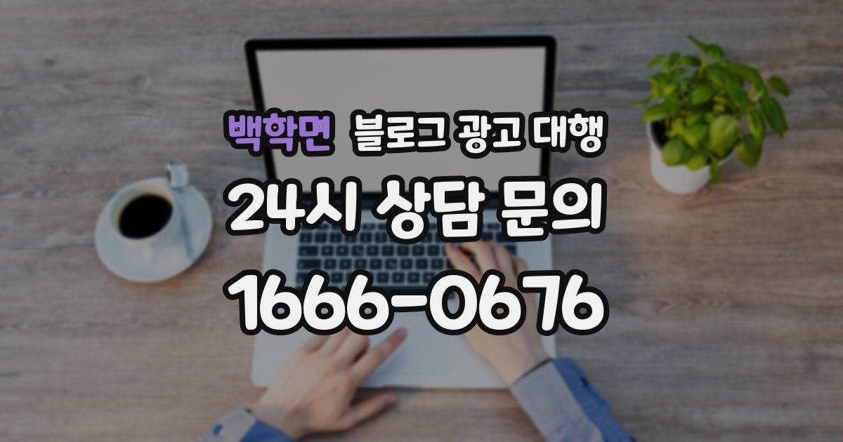 백학면 블로그 광고 대행
