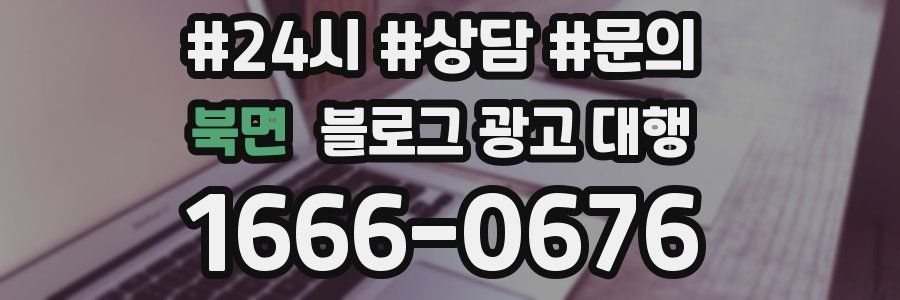 북면 블로그 광고 대행