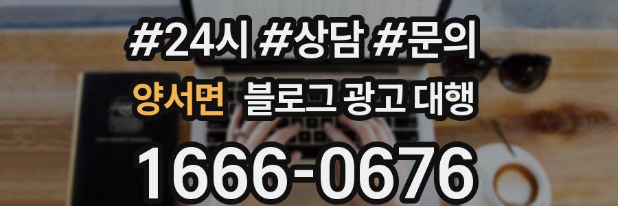 양서면 블로그 광고 대행