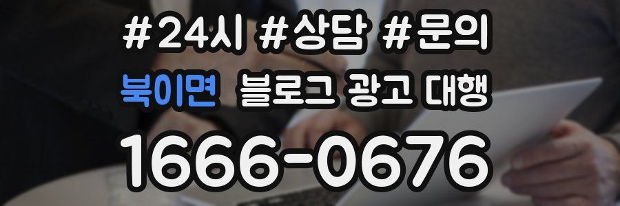 북이면 블로그 광고 대행