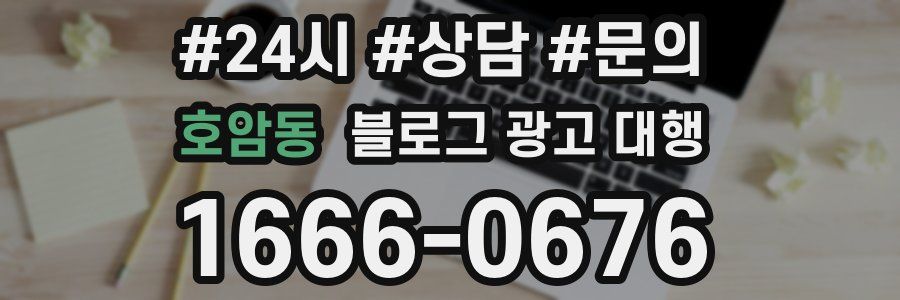호암동 블로그 광고 대행