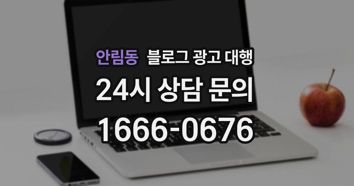 안림동 블로그 광고 대행