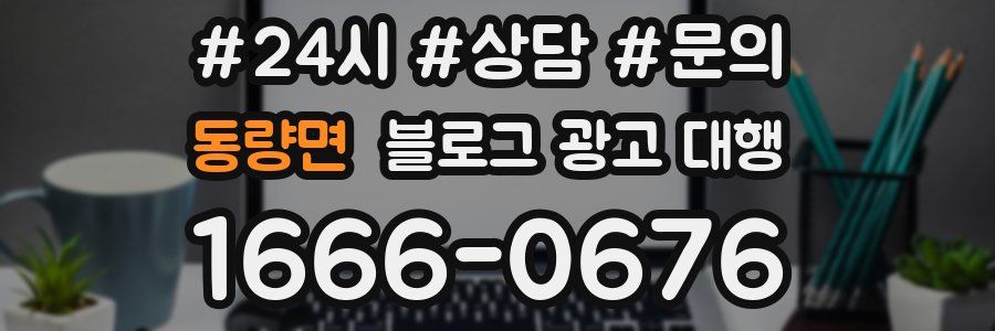 동량면 블로그 광고 대행