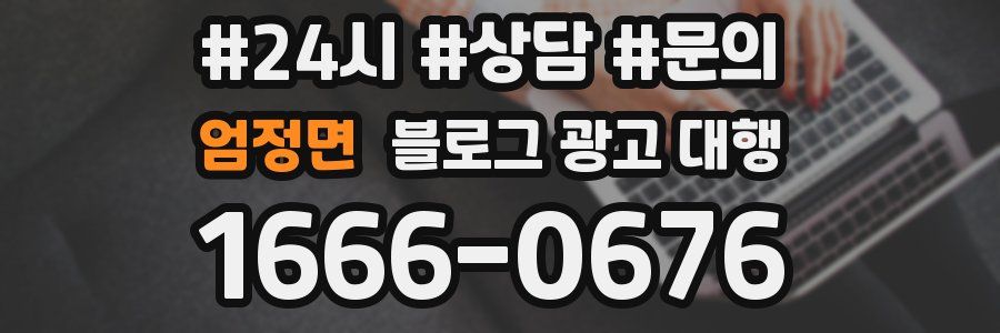 엄정면 블로그 광고 대행